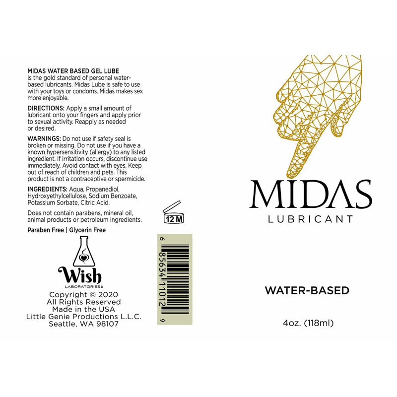Midas – The Gold Standard Water-Based Lube (118 ml)