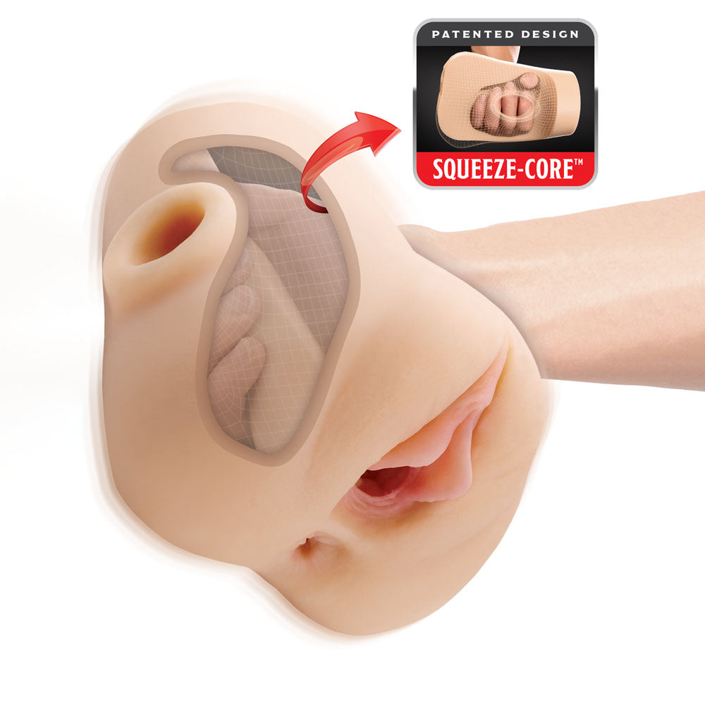 PDX Double Pounder Vibrating Squeeze Stroker | The Love Boulevard