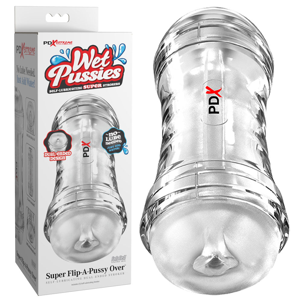 PDX Wet Pussies Flip-A-Pussy Over Dual-Ended Stroker | The Love Boulevard