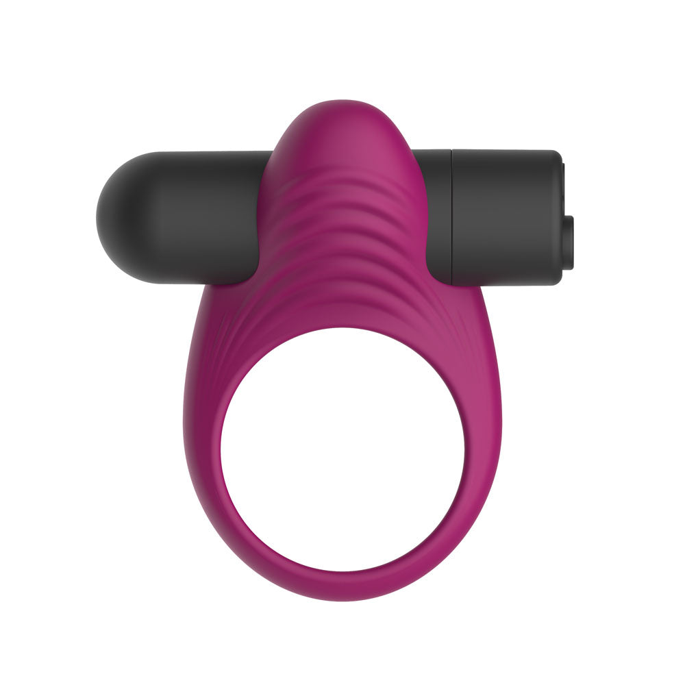 Passion Play purple rechargeable vibrating cock ring — product image 2