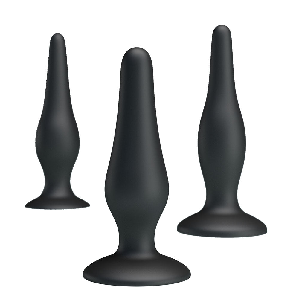 Party Up Jerry Silicone Butt Plug Set – Three Ways to Play