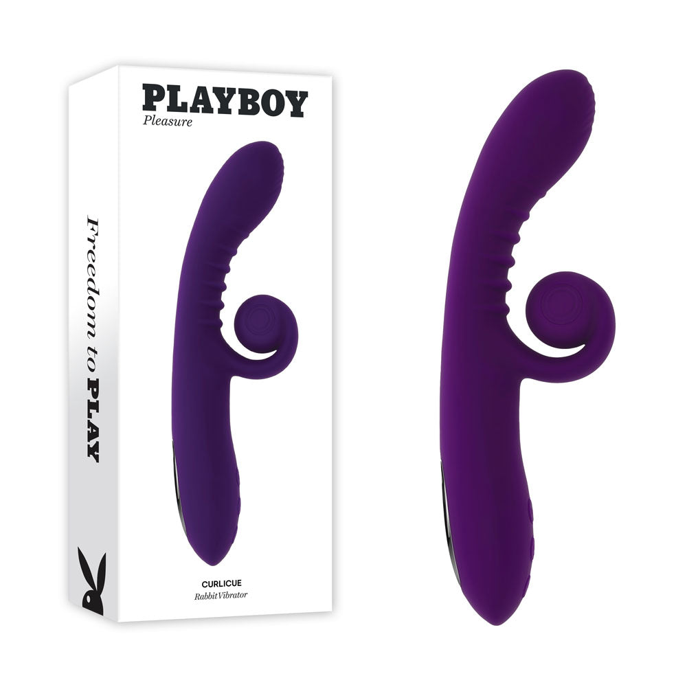 Playboy Curlicue Rechargeable Rabbit Vibrator | The Love Boulevard