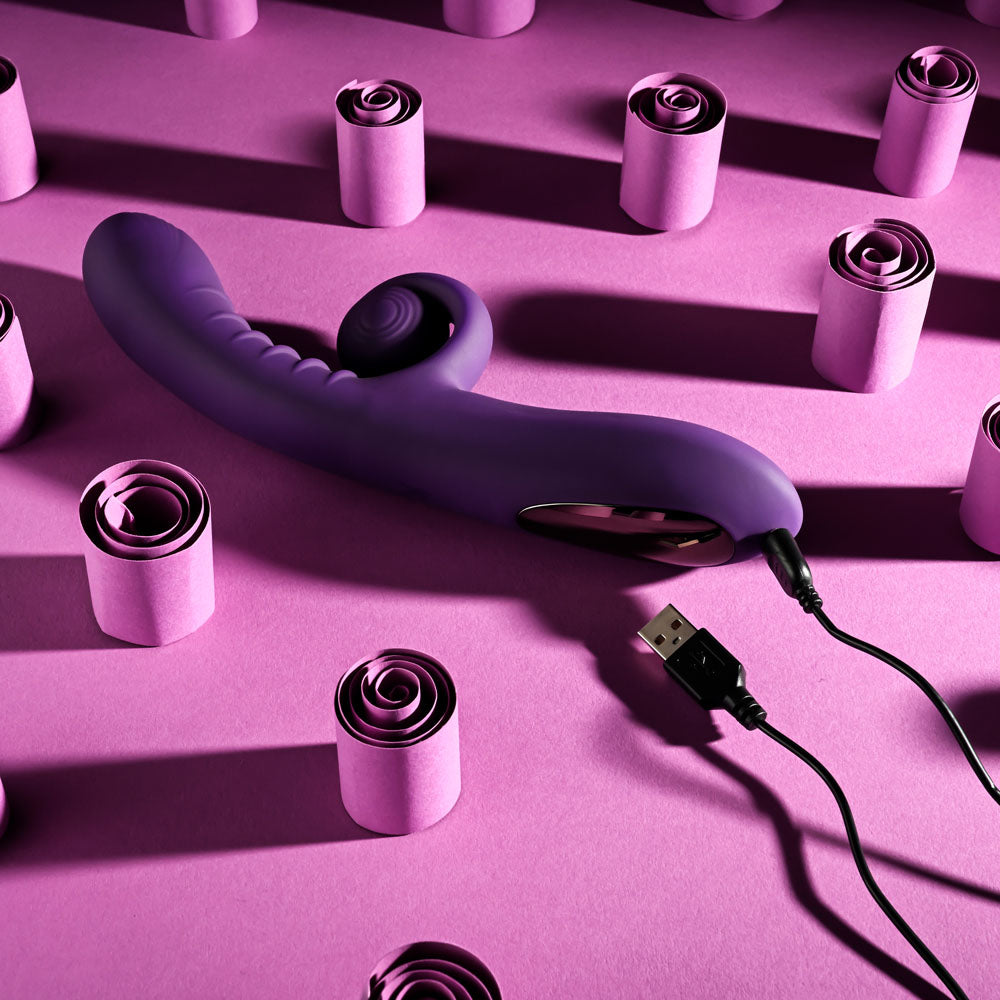 Playboy Curlicue Rechargeable Rabbit Vibrator | The Love Boulevard