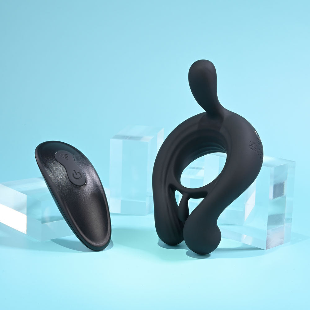 Playboy Pleasure Triple Play Vibrating Cock Ring | The Love Boulevard