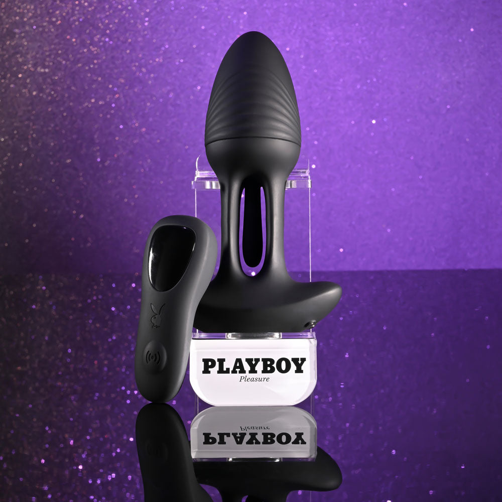 Playboy Rim Shot Vibrating Butt Plug | The Love Boulevard