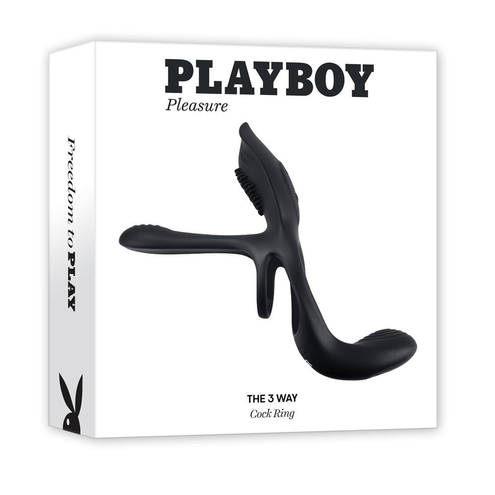 Playboy The 3 Way Vibrating Cock Ring | The Love Boulevard