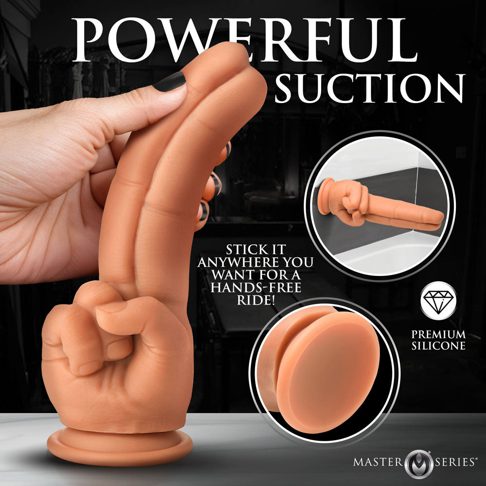 Pleaser Double Finger Suction Dildo | The Love Shop