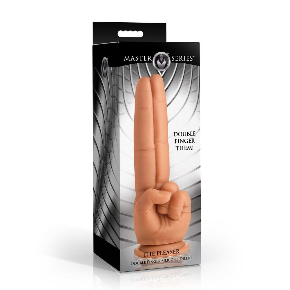 Pleaser Double Finger Suction Dildo | The Love Shop