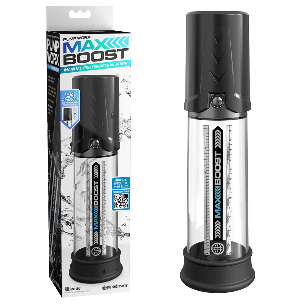 Pump Worx Max Boost Manual Penis Pump | The Love Boulevard
