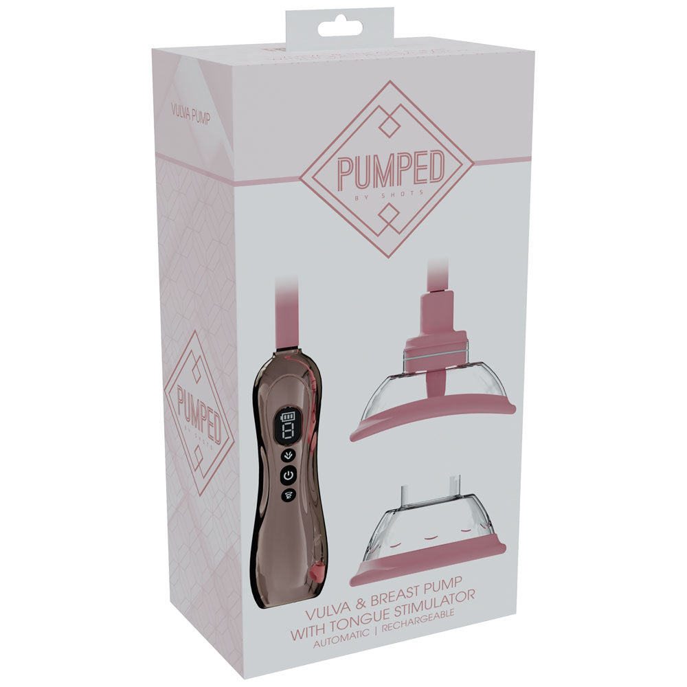 Pumped Vulva & Breast Pump with Tongue Stimulator | The Love Boulevard