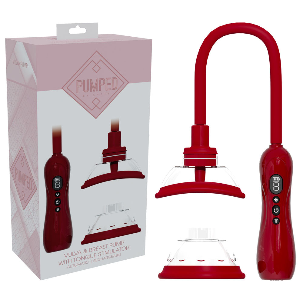 Pumped Vulva & Breast Pump with Tongue Stimulator | The Love Boulevard