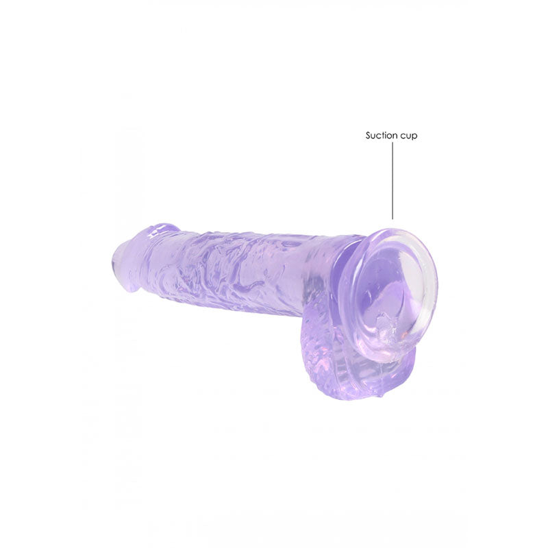 RealRock 15cm Realistic Dildo With Balls Purple | The Love Boulevard