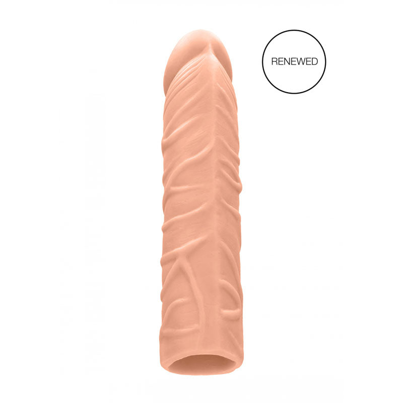 RealRock 16.8cm realistic penis extension sleeve in light tone — product detail