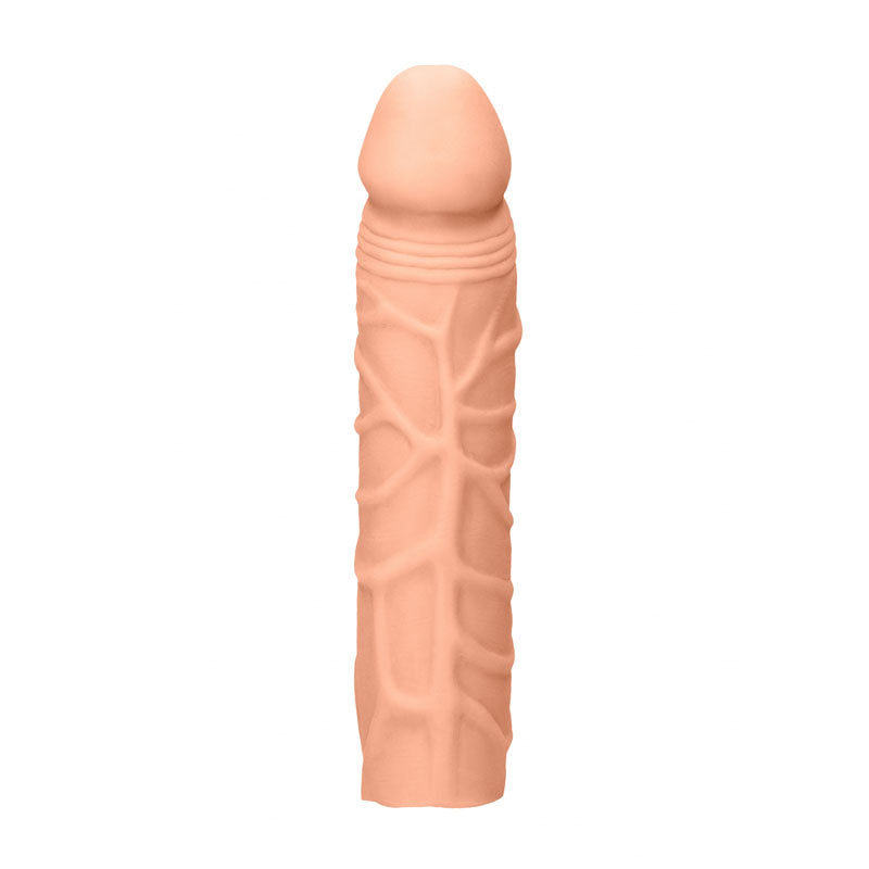 RealRock 16.8cm realistic penis extension sleeve in light tone — product detail