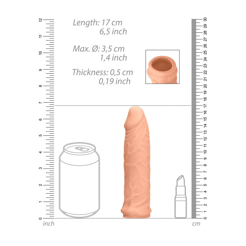 RealRock 15cm Penis Sleeve With Soft Skin Feel | The Love Boulevard