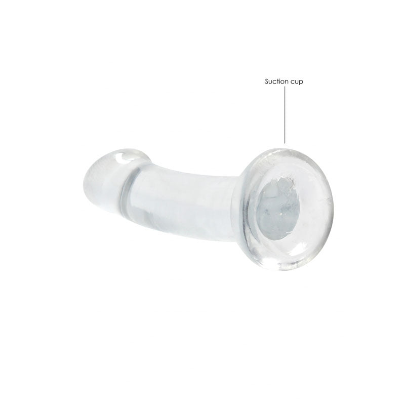 RealRock Crystal Clear 17cm (6.69 inches) smooth suction cup dildo – Clear, product detail