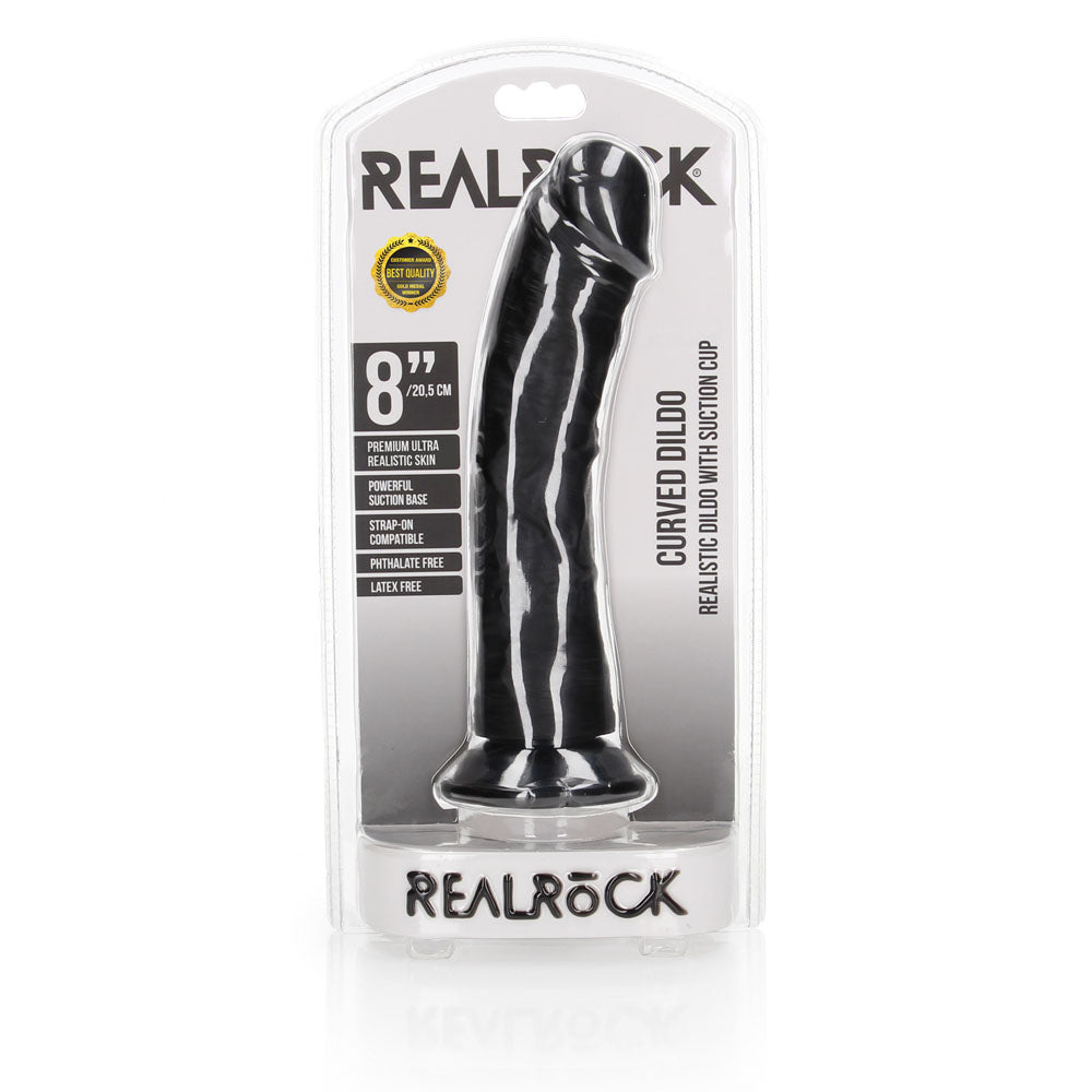 RealRock Curved Realistic Dildo With Suction Cup