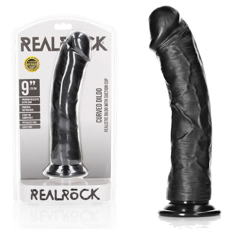 RealRock Curved Realistic Dildo With Suction Cup