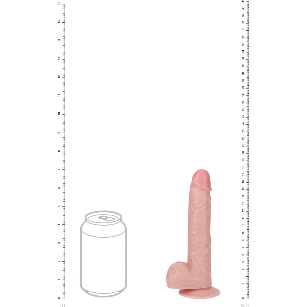 RealRock 18cm Vibrating Dildo With Balls and Suction Cup | The Love Boulevard