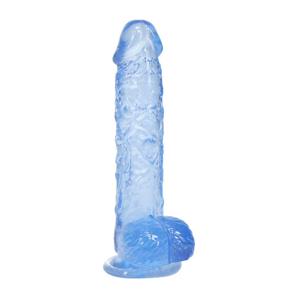 RealRock 14.7cm Crystal Dildo With Balls | The Love Boulevard