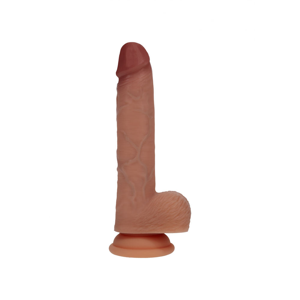 RealRock 17.8cm Dual Density Vibrating and Thrusting Dildo