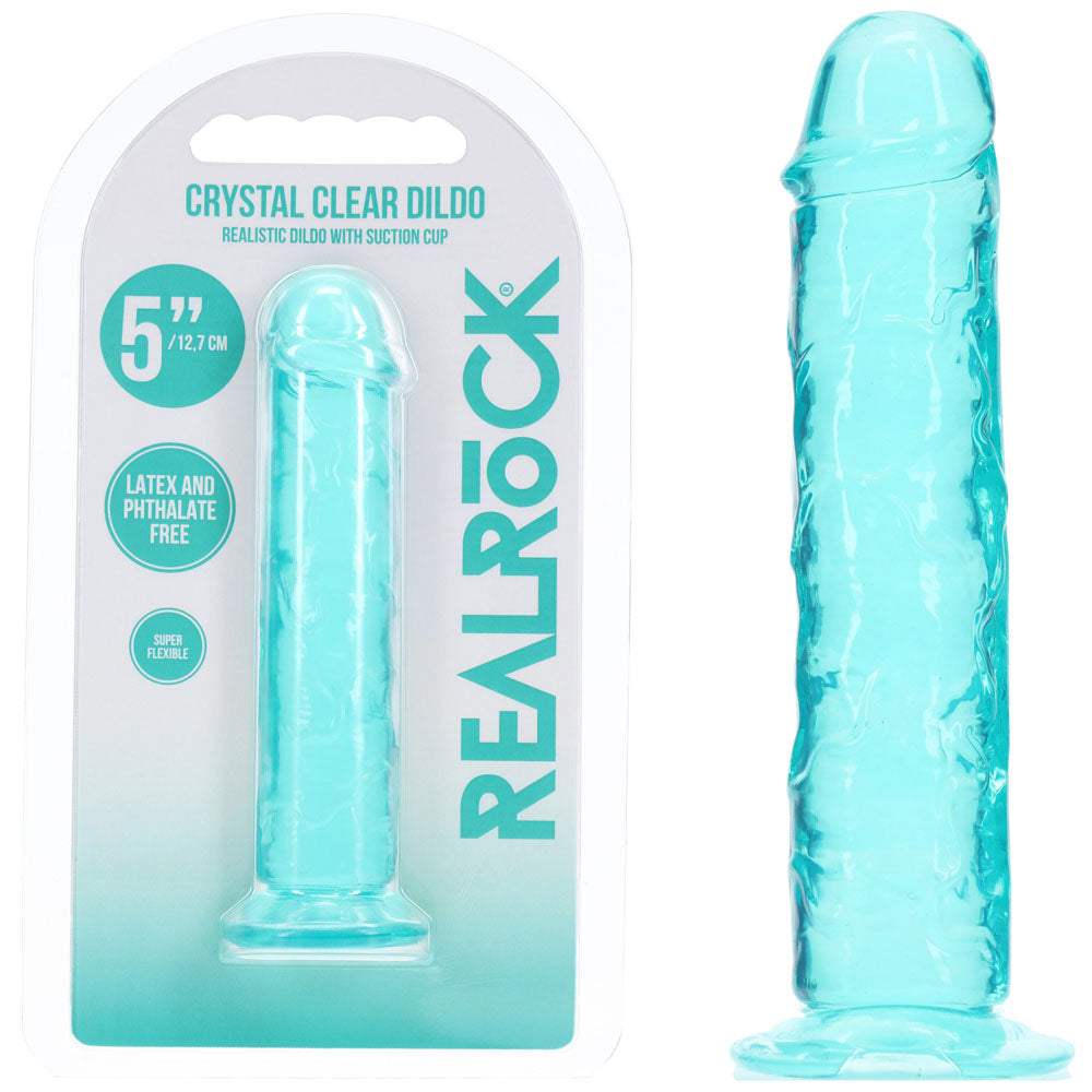 REALROCK Realistic 12.7cm (5 inches) Dildo – Turquoise