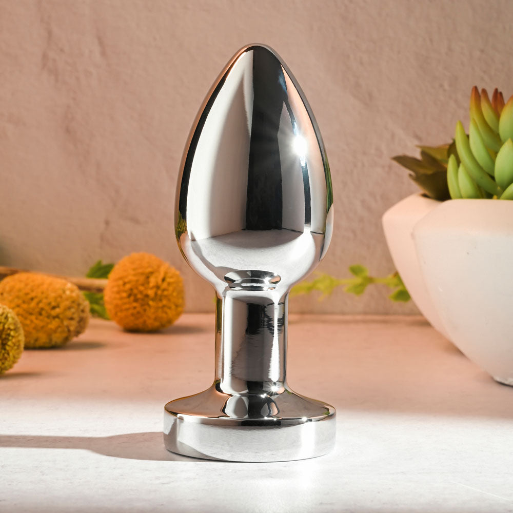 Rockin Metal Plug XL 10.5cm Vibrating Butt Plug | The Love Boulevard