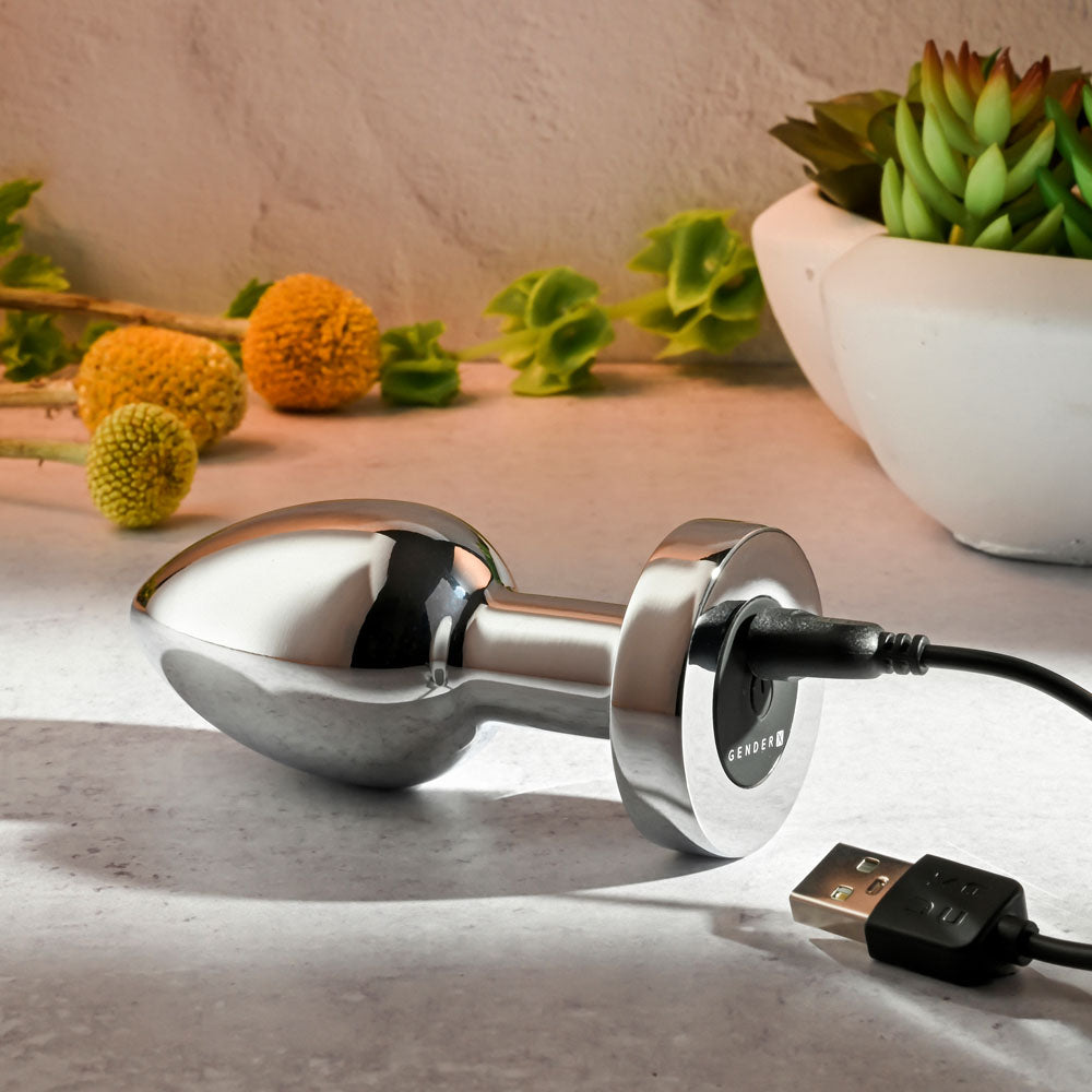 Rockin Metal Plug XL 10.5cm Vibrating Butt Plug | The Love Boulevard