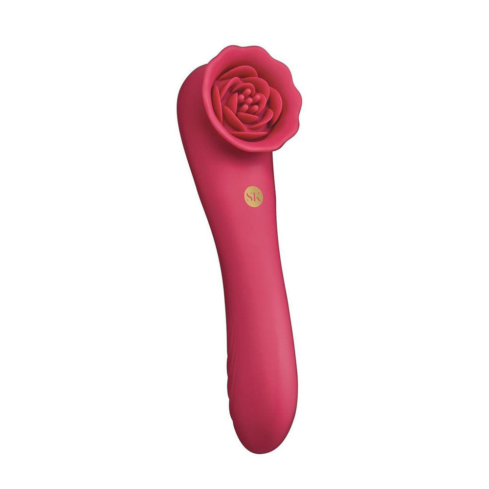 Rosegasm Rose Quake Dual-Ended Tapping Vibrator | The Love Boulevard