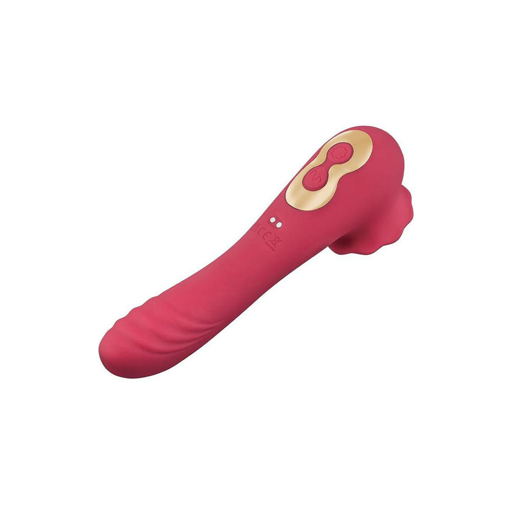 Rosegasm Rose Quake Dual-Ended Tapping Vibrator | The Love Boulevard