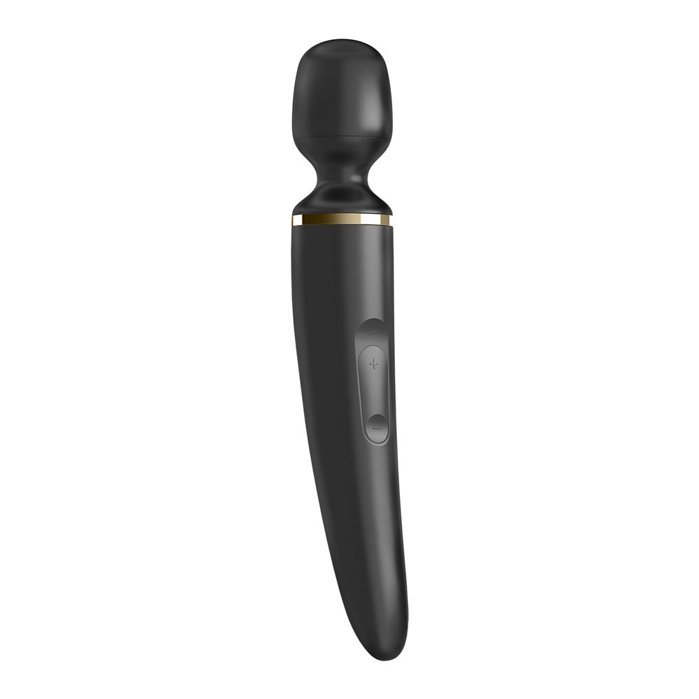 Satisfyer Wand-er Woman black and gold rechargeable silicone wand massager