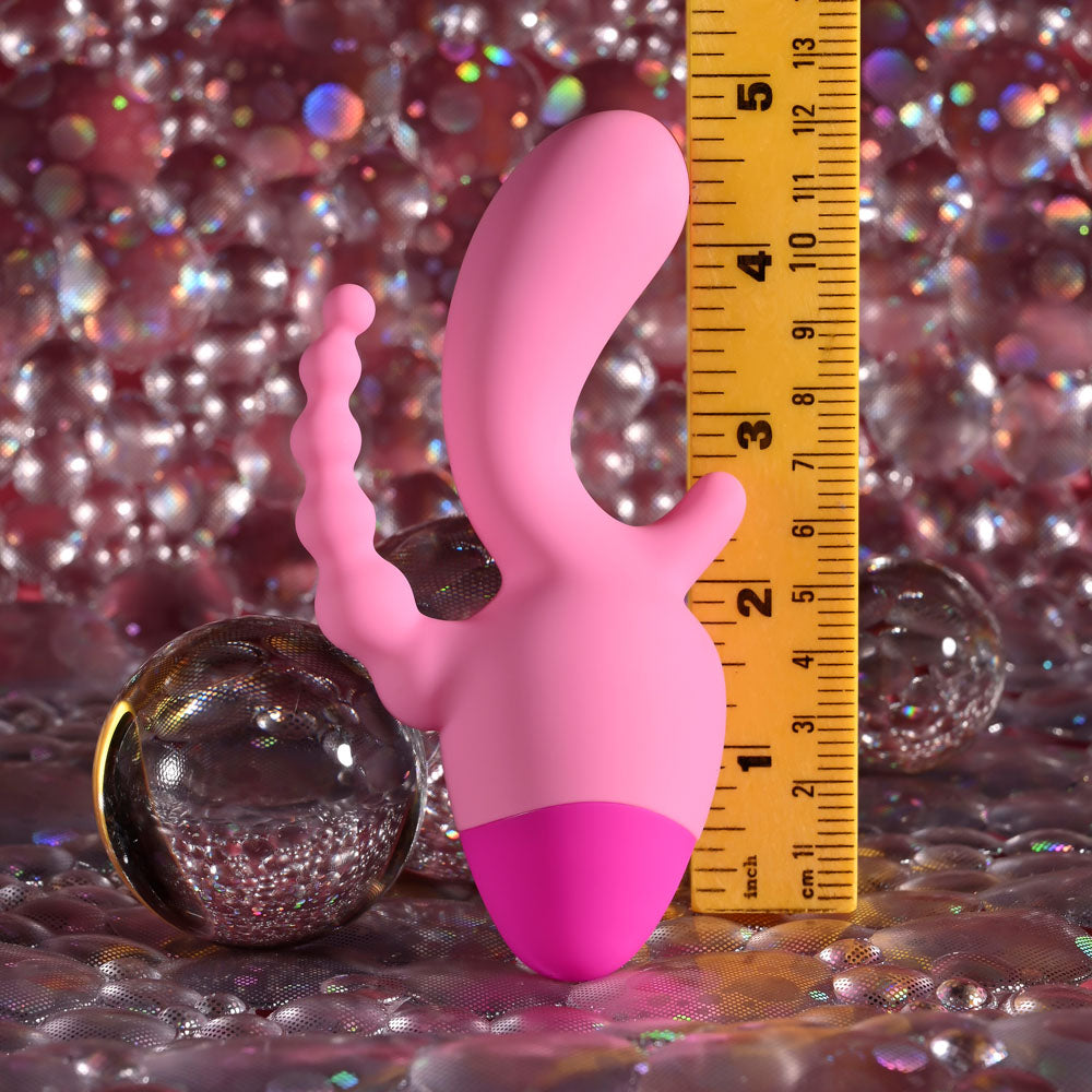 Selopa Game On pink rechargeable mini triple stimulator — product image 8