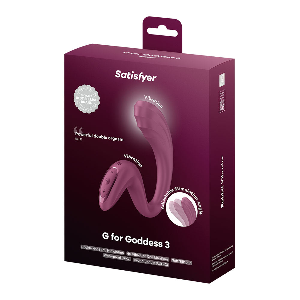 Satisfyer G for Goddess 3, G-Spot & Clitoral Vibrator | The Love Boulevard