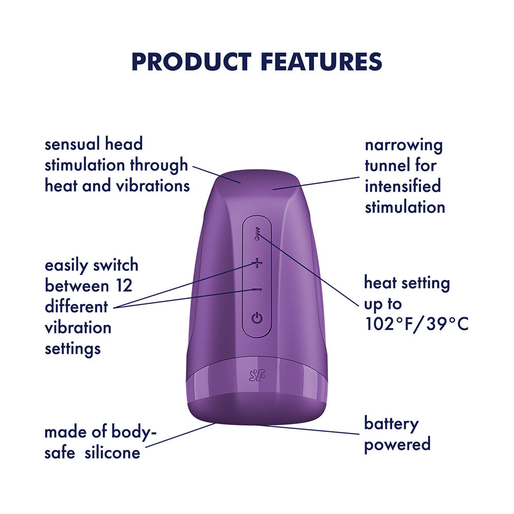 Satisfyer Men Heat Vibrating Masturbator | The Love Boulevard