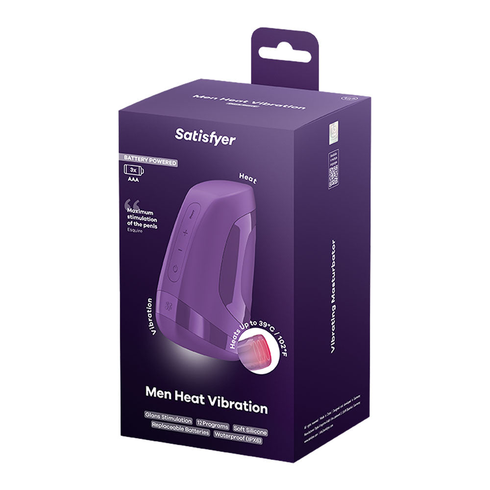 Satisfyer Men Heat Vibrating Masturbator | The Love Boulevard