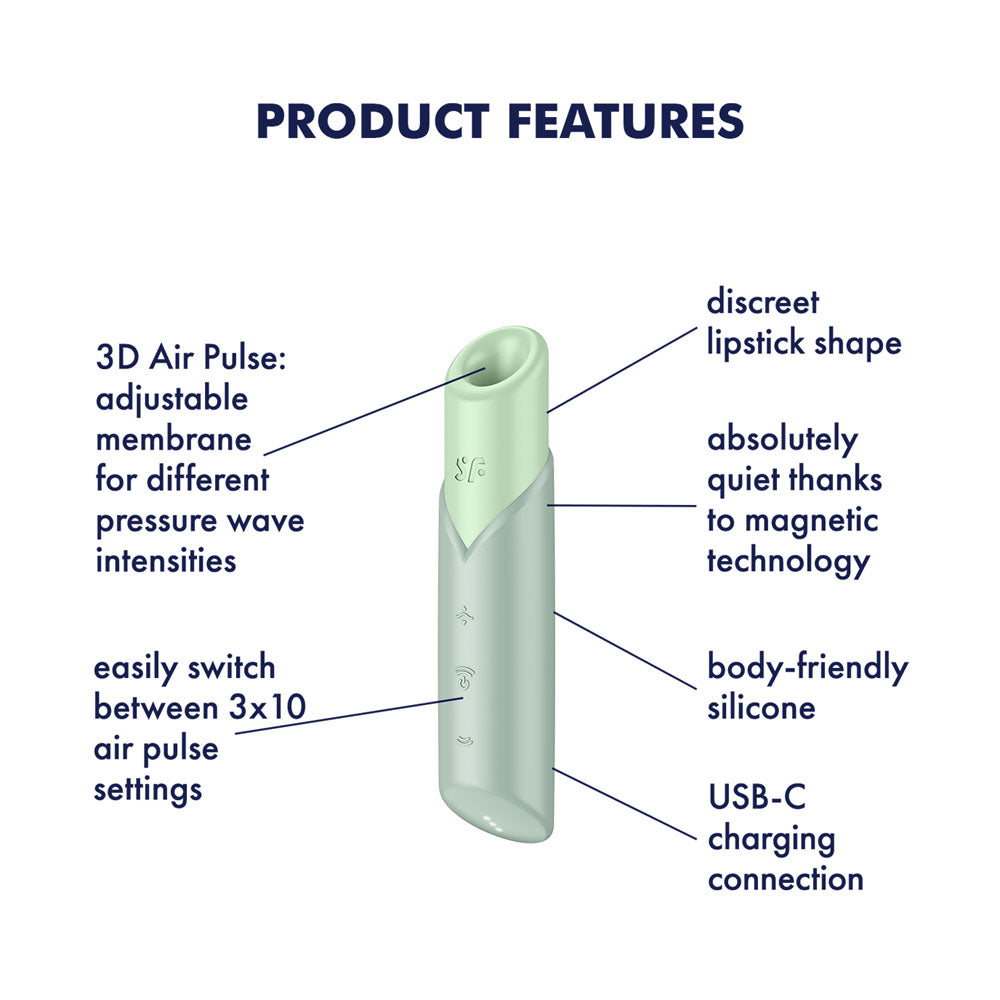 Satisfyer Naughty Kiss Air Pulse Clitoral Stimulator | The Love Boulevard