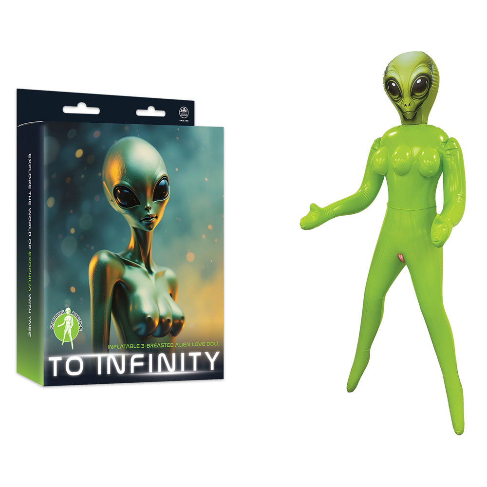 To Infinity Ynez 3-Breasted Alien Love Doll Green | The Love Boulevard