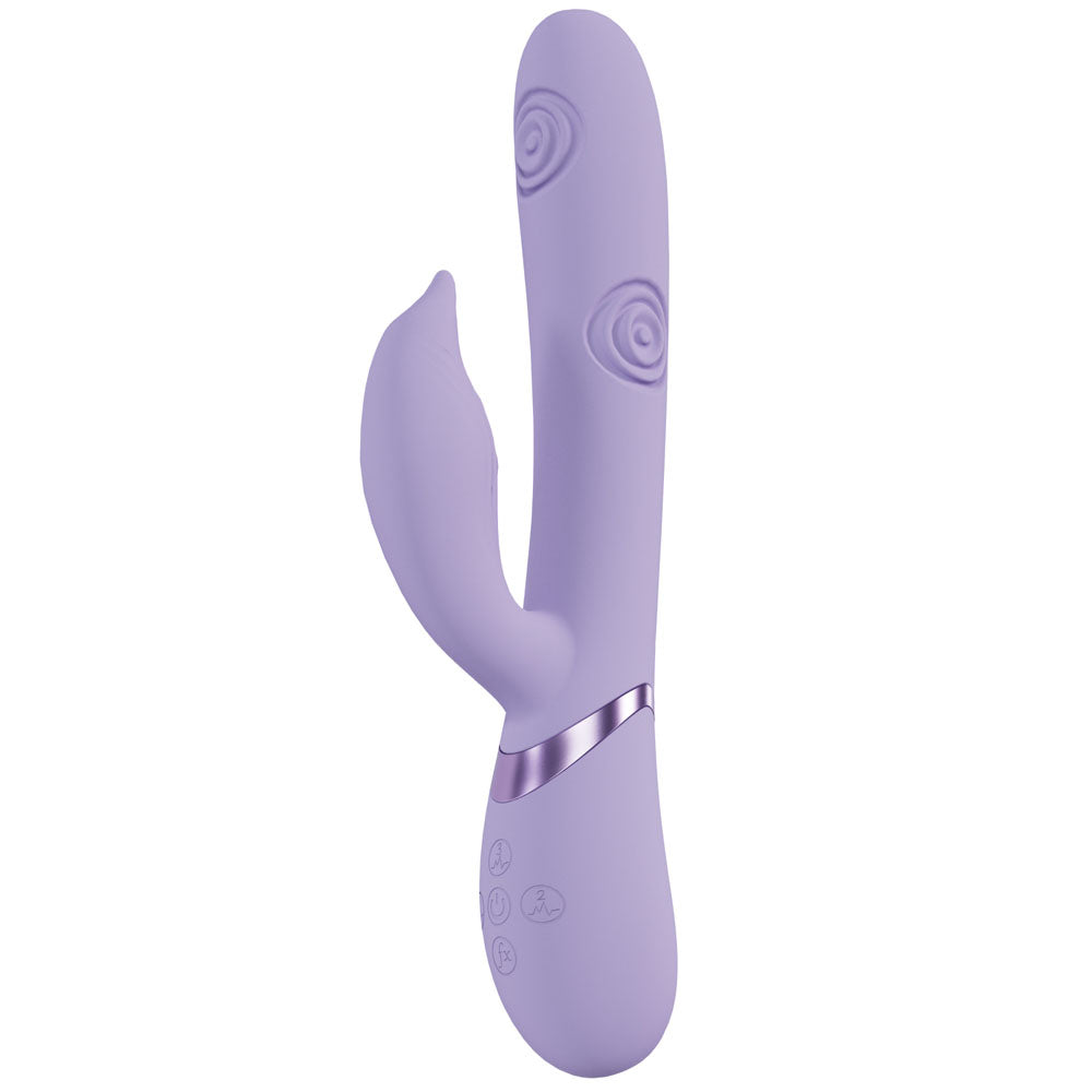 Vive Pallina purple tapping rabbit vibrator — product view 2