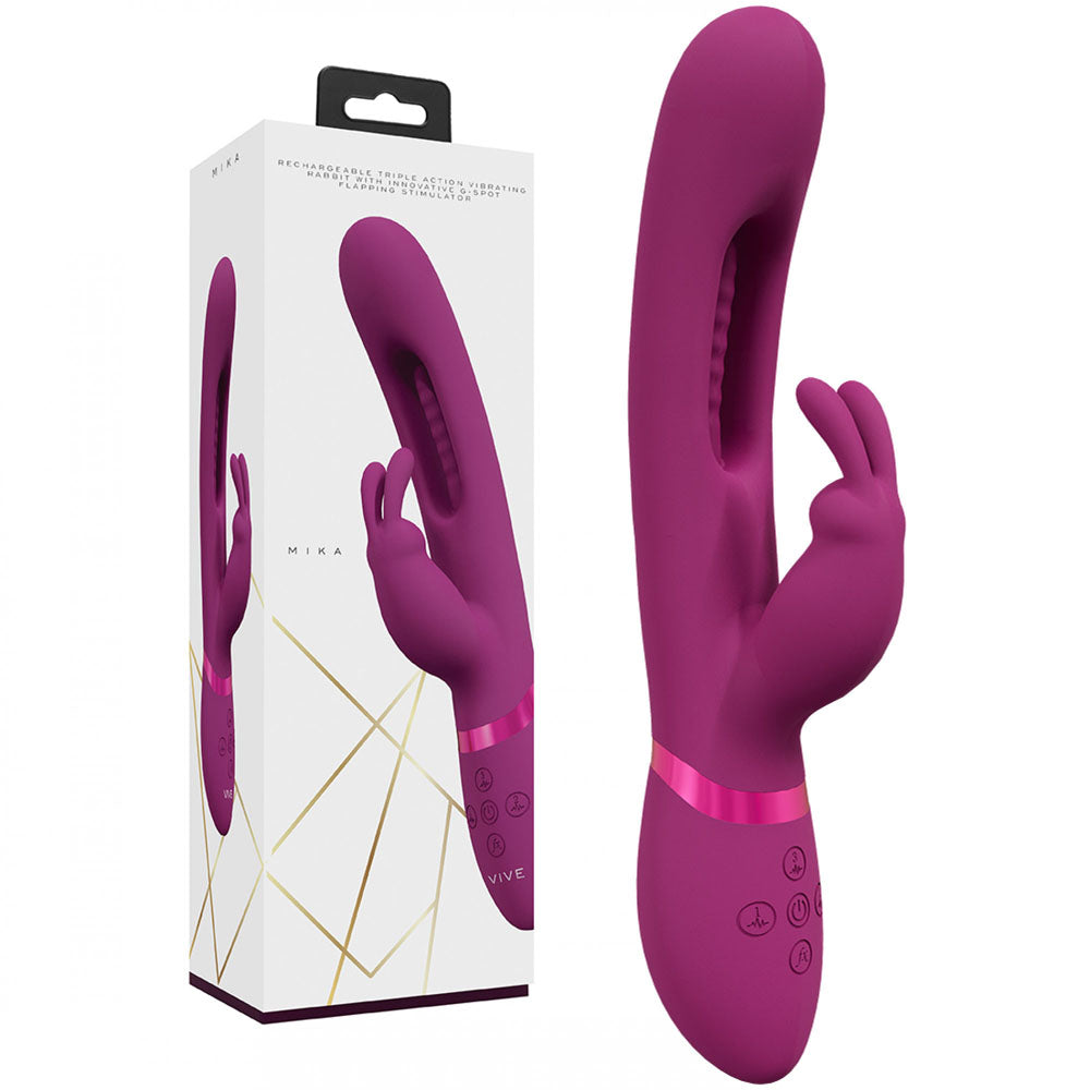 VIVE Mika Rabbit Vibrator - Flapping Triple Action | The Love Boulevard