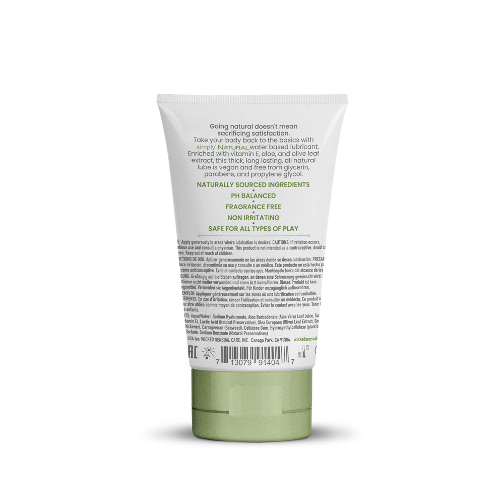 Wicked Simply Natural 120ml Water-Based Lube | The Love Boulevard