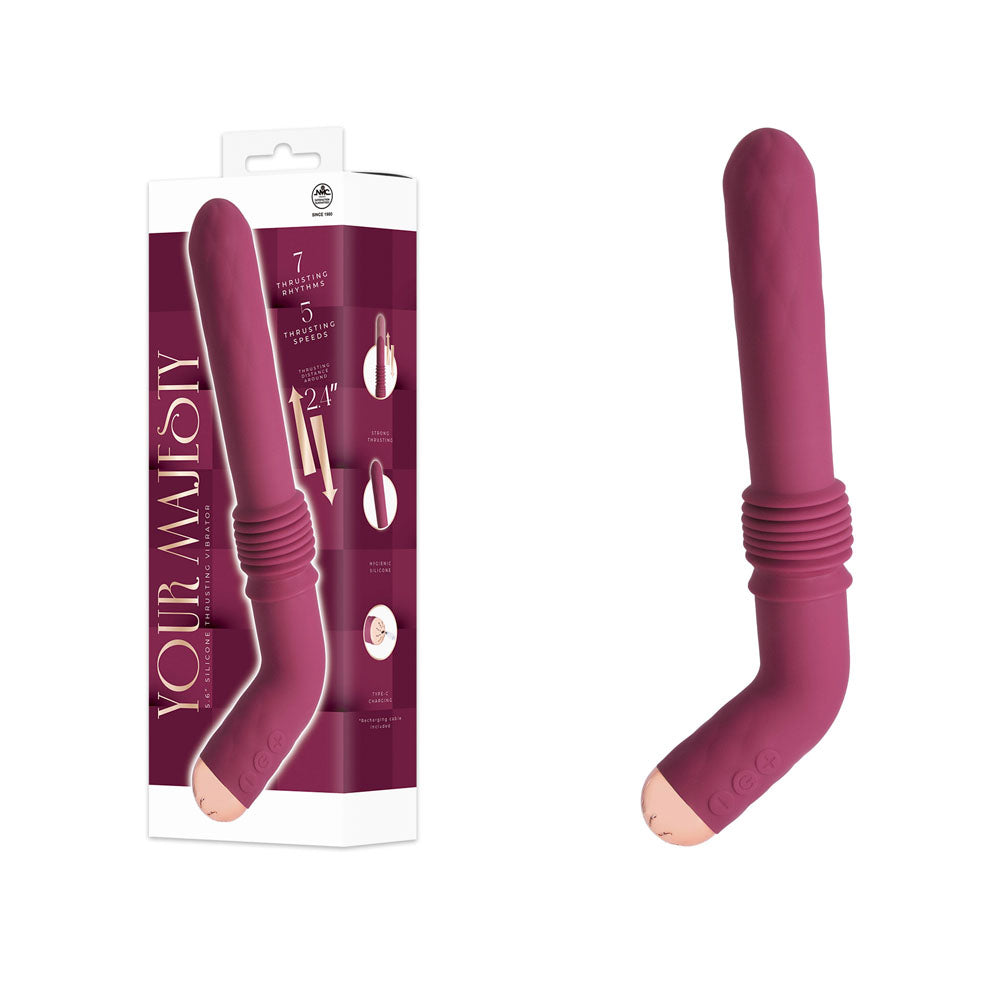 Your Majesty Rechargeable Thrusting Vibrator | The Love Boulevard