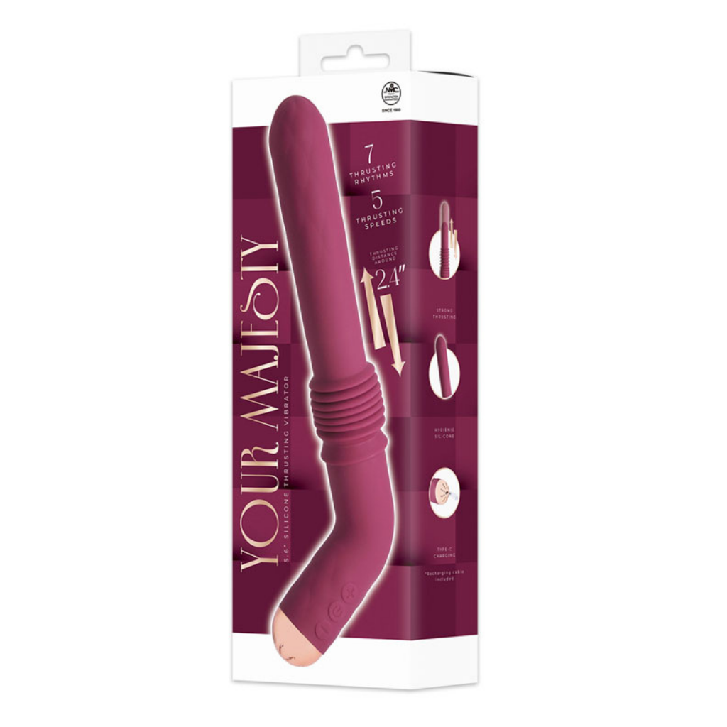 Your Majesty Rechargeable Thrusting Vibrator | The Love Boulevard
