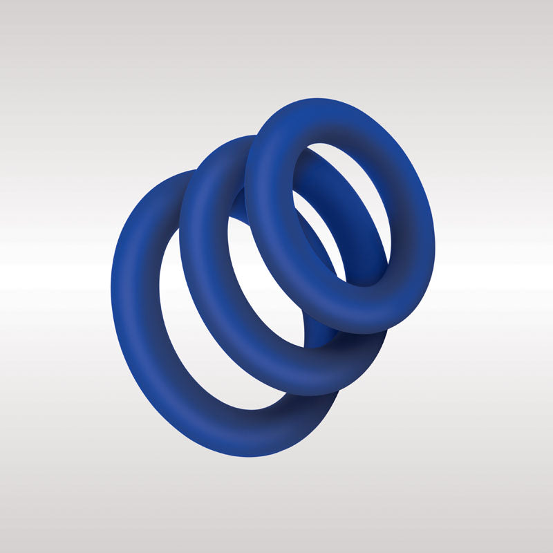 Zolo Extra Thick Silicone Cock Rings – 3-Piece Comfort Fit Set