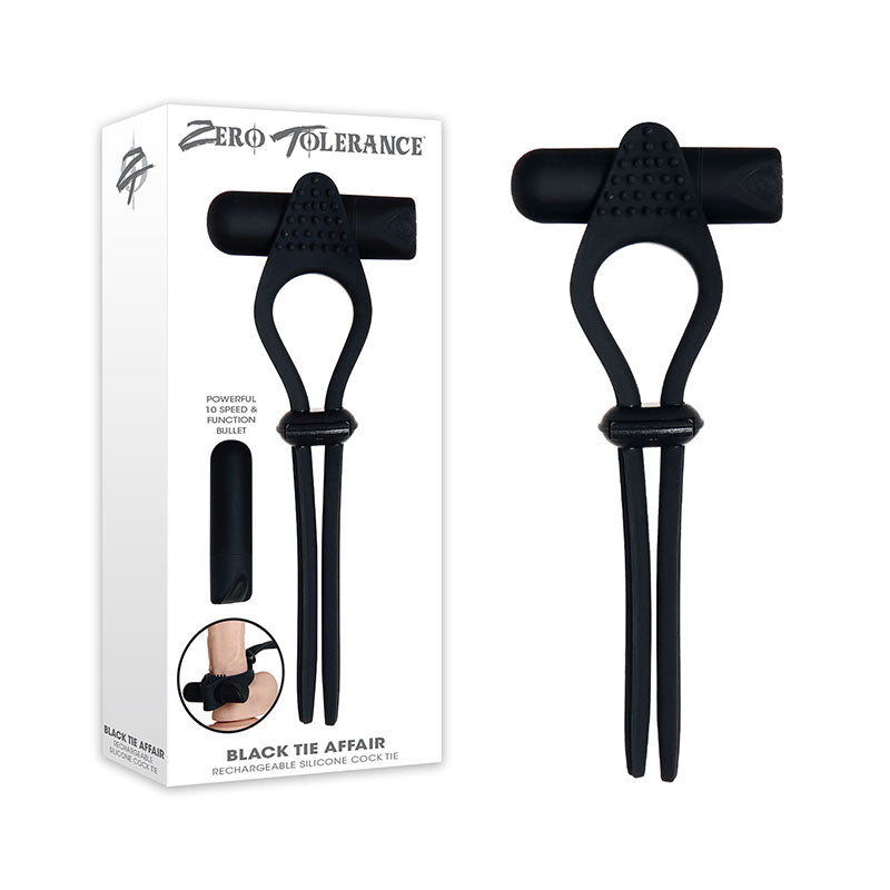 Zero Tolerance Black Tie Affair – Adjustable Vibrating Lasso Ring