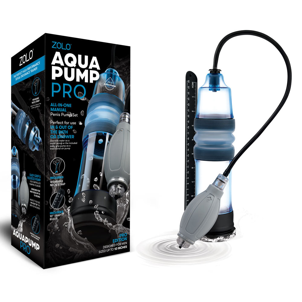 Zolo Aquapump Pro Waterproof Manual Penis Pump | The Love Boulevard