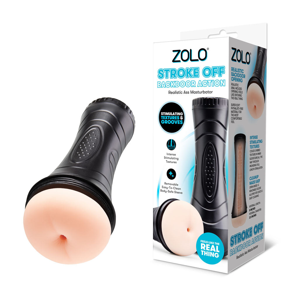 Zolo Stroke Off Backdoor Action Stroker | The Love Boulevard