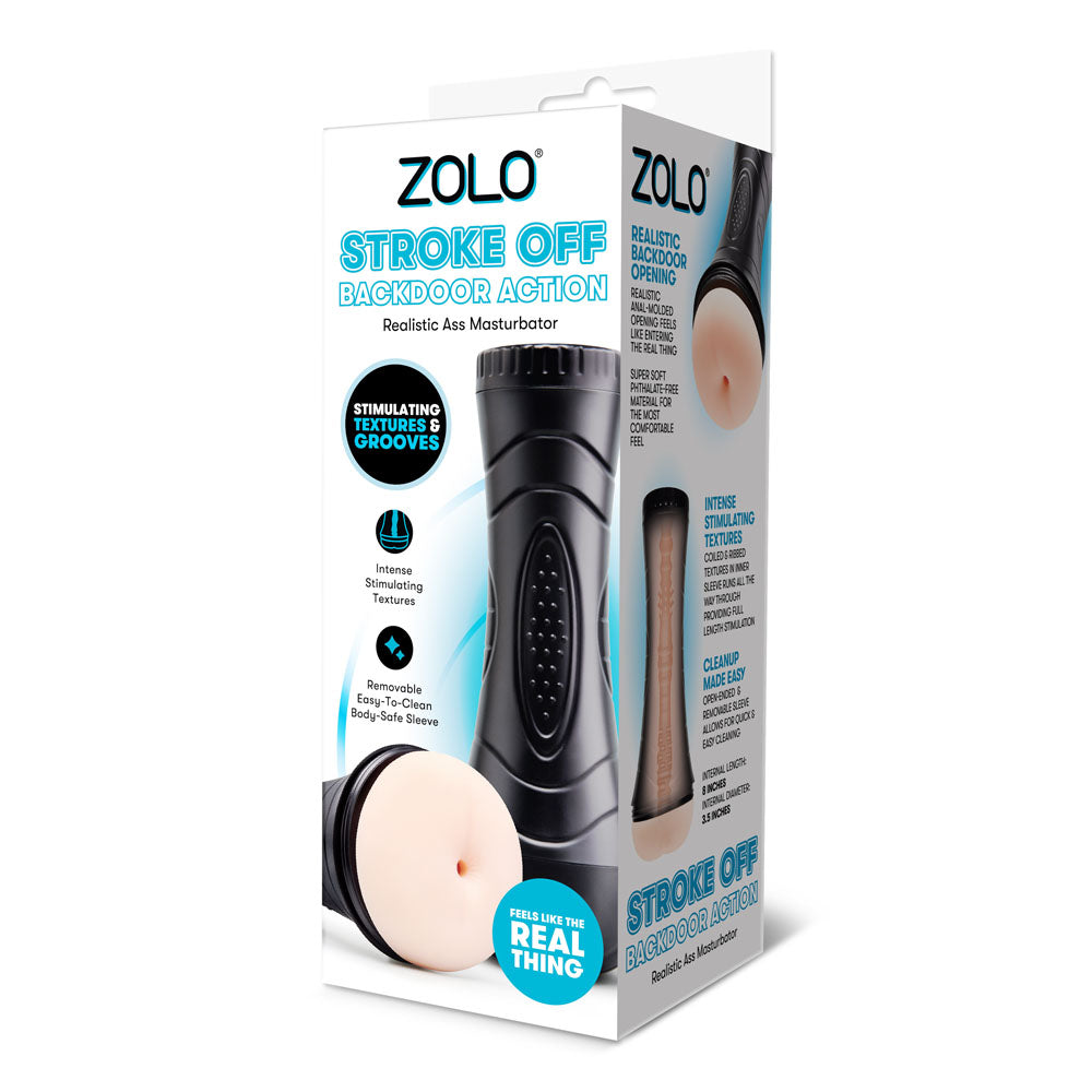 Zolo Stroke Off Backdoor Action Stroker | The Love Boulevard