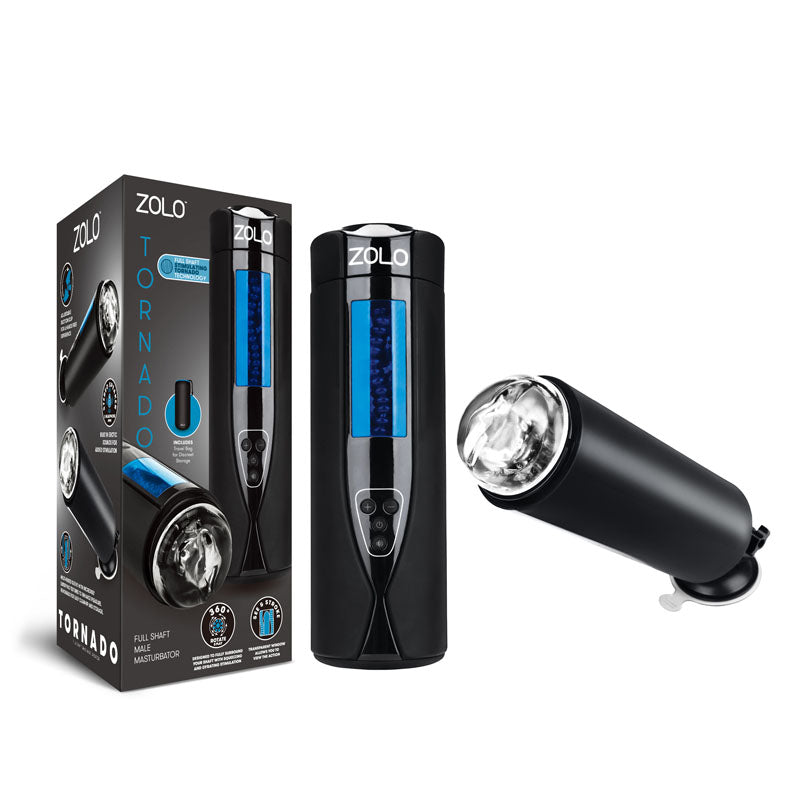 Zolo Tornado – Auto Squeezing & Gyrating Full-Shaft Stroker
